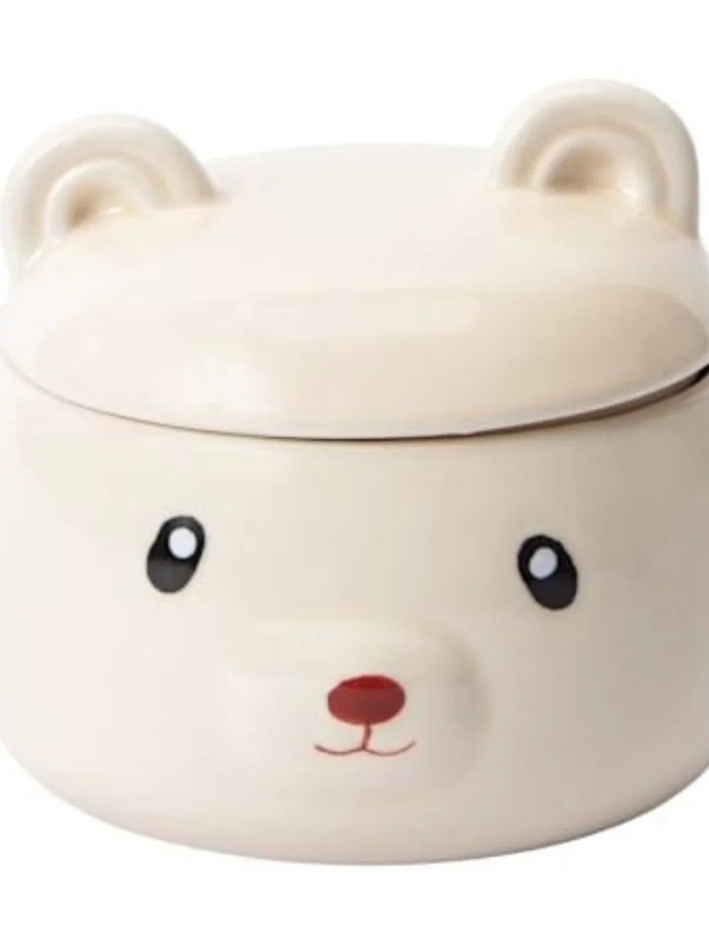 NWT Bear Trinket Jar Cute Animal Jewelry Keepsake Storage Decor